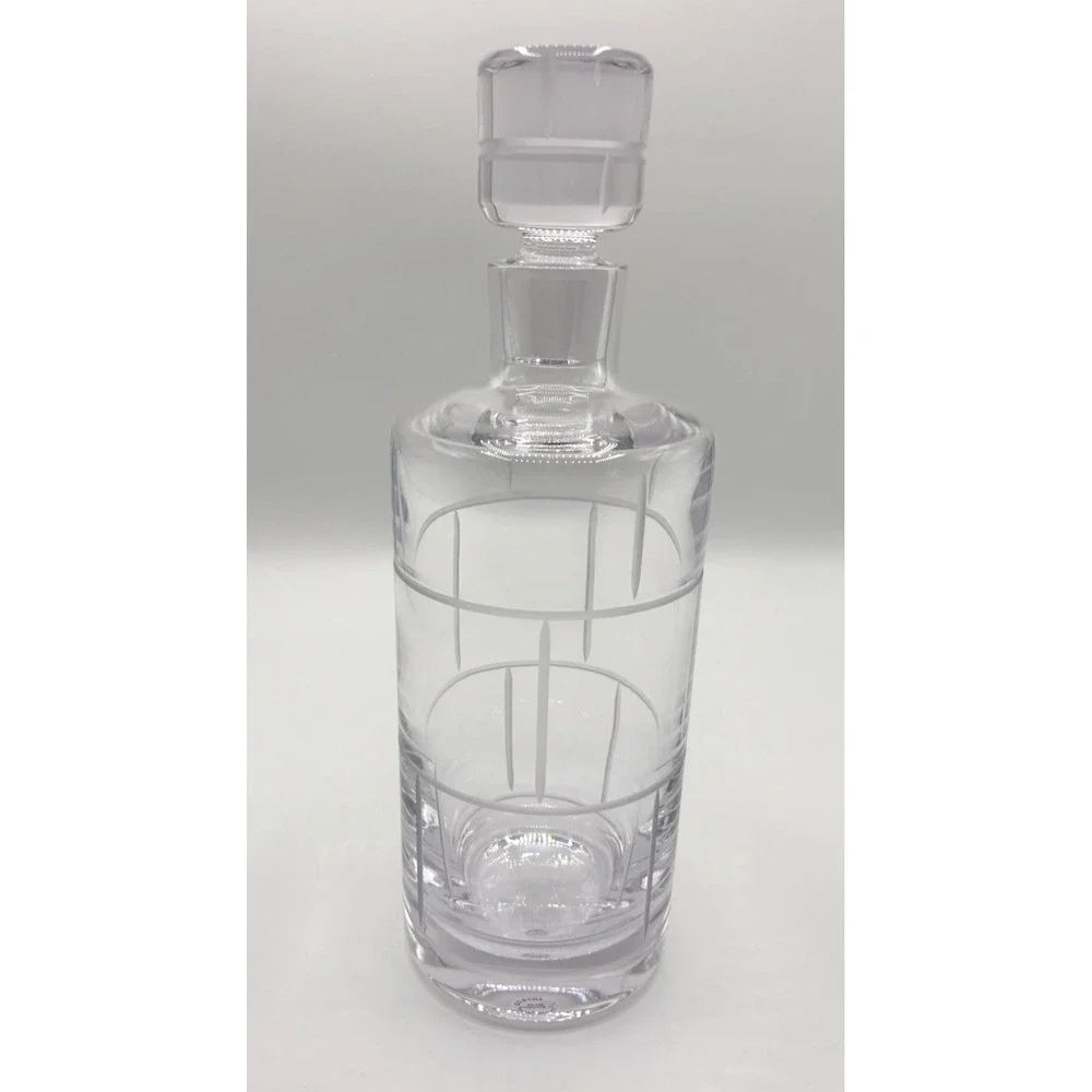 Tiffany & Co. Crystal Glass Modern Bambo Decanter 11